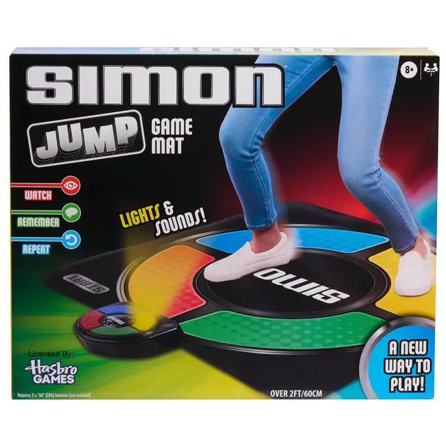 Alt view image 4 of 7 - Hasbro Simon Jump Game Mat with Lights and Sounds, Electronic Memory Games for Kids, Kids Toys for Ages 8 Up
