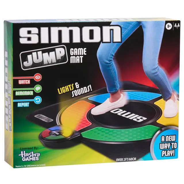 Alt view image 6 of 7 - Hasbro Simon Jump Game Mat with Lights and Sounds, Electronic Memory Games for Kids, Kids Toys for Ages 8 Up