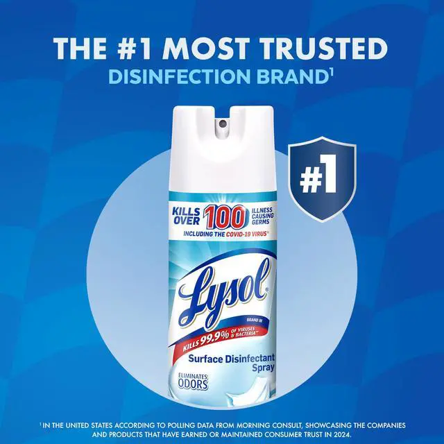Alt view image 2 of 7 - Disinfectant Spray, Household Essential Cleaning Supplies, Multi-Purpose Room Spray, Antibacterial Sanitizer Spray, Upholstery Deodorizer, Home and Bathroom, Crisp Linen,19 Fl Oz