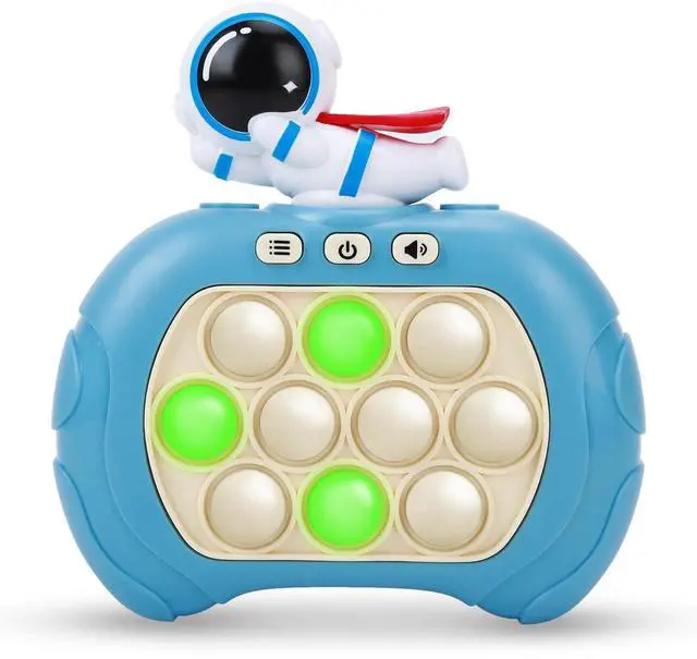 Main image of Fast Push Bubble Game for Kids & Adults, Version 2, Pop Light Up Quick Push Fidget Toy Handheld Game. Great for 8-12 Year Old Boys & Girls, Travel Toys for Children