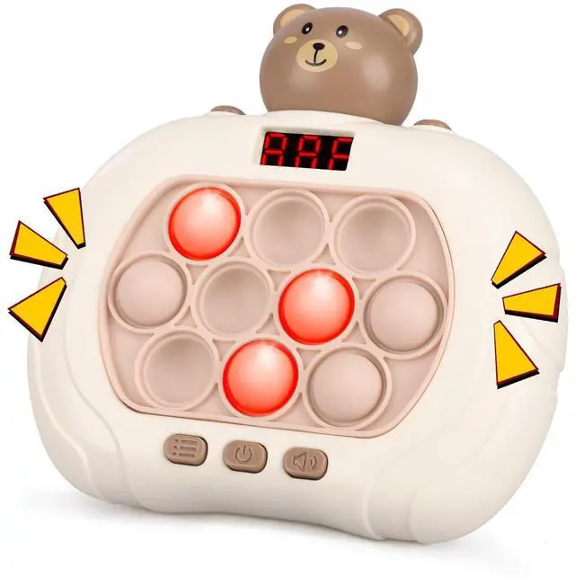 Main image of Pop Game Light Up Fidget Toy for Kids 5-7 8-12, Handheld Puzzle Game Sensory Toys with LED Screen, Christmas Toys Gifts for 3-12 Year Old Boys Girls (Bear)