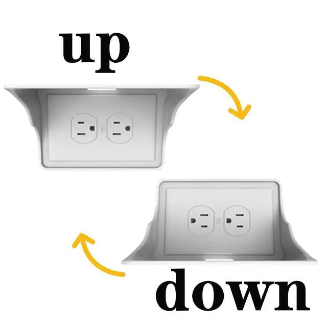 Alt view image 3 of 7 - Horizontal Wall Outlet Shelf. Home Wall Shelf Organizer for Outlets. Perfect for Bathroom, Kitchen, Bedrooms with Cord Management and Easy Installation. White 2-Pack