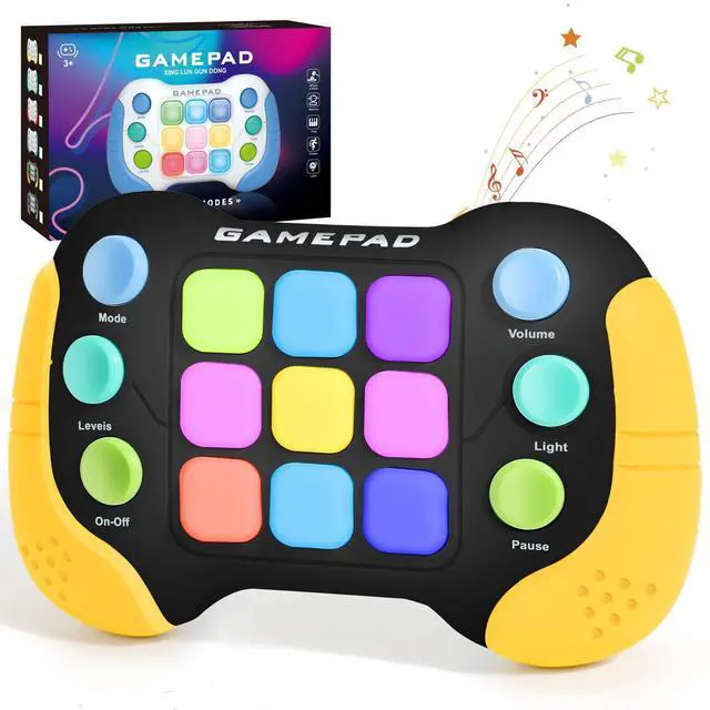 Main image of Fast Push Fidget Toys Handle, Flashing Handheld Game for Kids Teens Adults, Electronic Brain & Memory Game, Quick Push Buttons Gamepad, Xmas Birthday Gifts STEM Toys for Boys Girls