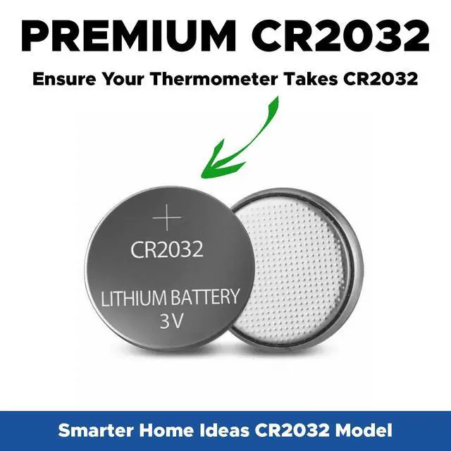 Alt view image 3 of 4 - Meat Thermometer Battery Replacement CR2032 - Compatible with Lavatools Javelin Pro Duo, Alpha Grillers, AMMZO, LONICERA, ROUUO, KULUNER TP-01 & More