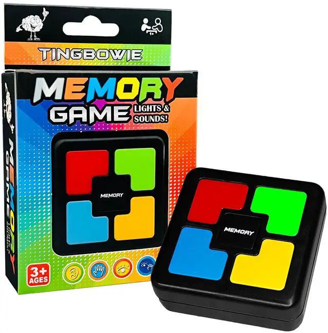Main image of Lights Up Memory Game Handheld Electronic Toy, Color Memorizing with Lights and Sounds