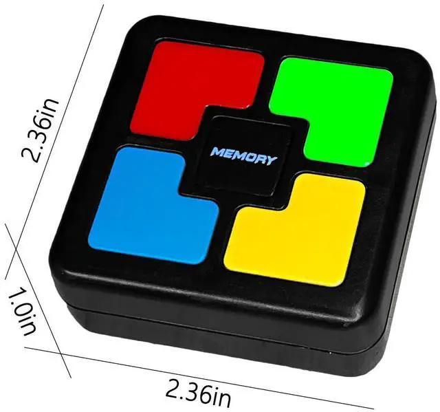 Alt view image 2 of 7 - Lights Up Memory Game Handheld Electronic Toy, Color Memorizing with Lights and Sounds