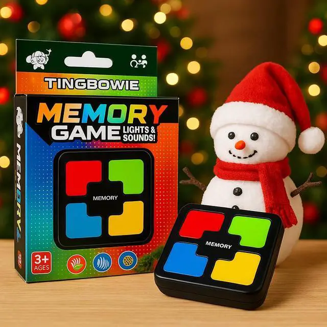 Alt view image 3 of 7 - Lights Up Memory Game Handheld Electronic Toy, Color Memorizing with Lights and Sounds