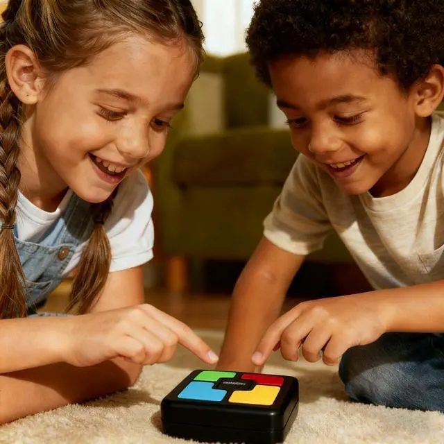 Alt view image 5 of 7 - Lights Up Memory Game Handheld Electronic Toy, Color Memorizing with Lights and Sounds