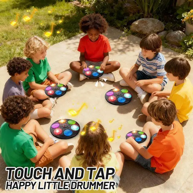Alt view image 3 of 7 - Handheld Light Up Electronic Memory Game for Kids Boys Girls Interactive Sound Car Travel Road Trip Toys Birthday Gifts for Ages 3-12 4-8 6-8 8-12 with Solo Multiplayer (Black)
