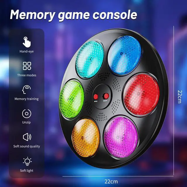 Alt view image 7 of 7 - Handheld Light Up Electronic Memory Game for Kids Boys Girls Interactive Sound Car Travel Road Trip Toys Birthday Gifts for Ages 3-12 4-8 6-8 8-12 with Solo Multiplayer (Black)