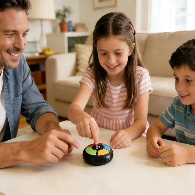 Alt view image 4 of 5 - Memory Game Lights and Sounds, Brain Training Reaction Game for Kids Ages 3+, Handheld Travel Interactive Toy for Boys & Girls