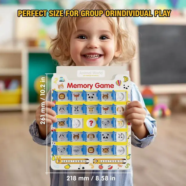 Alt view image 4 of 7 - Matching Memory Game for Kids Age 3 4 5 6 7 8 Year Old, Travel Toy for Boys Girls, Board Games for 4-6, Road Trip Essentials for Toddler, Airplane/ Car/ Camping Activity,Christmas Birthday Gifts
