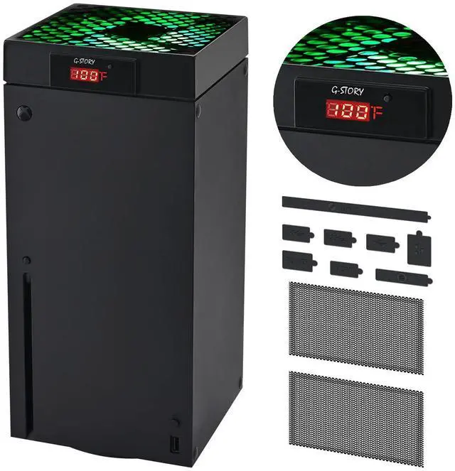 Main image of Cooling Fan for Xbox Series X with Automatic Fan Speed Adjustable by Temperature, LED Display, High Performance Cooling, Low Noise, 3 Speed 1500/1750/2000RPM (140MM) with RGB LED