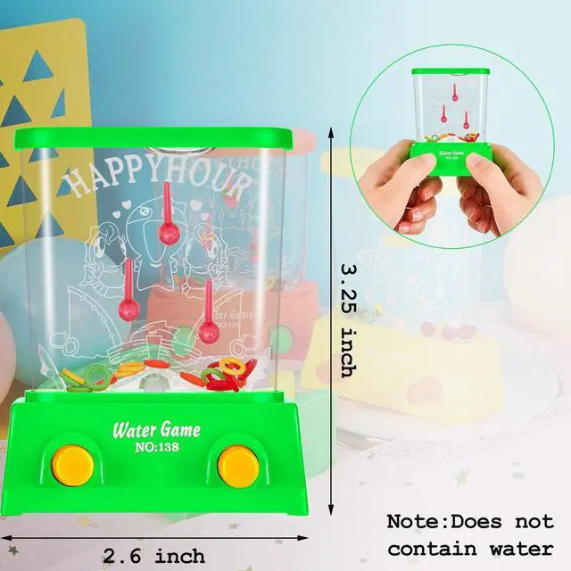 Alt view image 2 of 7 - 4 Pieces Water Games Handheld Easter Basket Stuffers for Kid Water Ring Toss Handheld Game Mini Retro Pastime Car Toys Fidget Autism Toys for Easter Children Boys Girls Birthday(Chic Style)