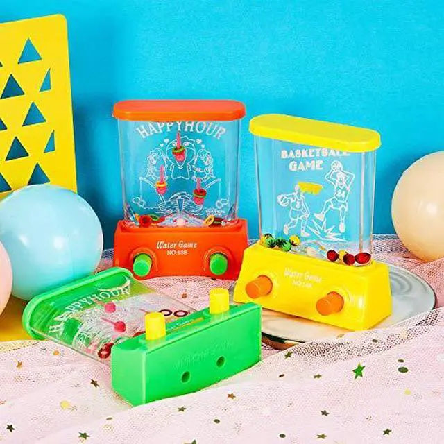 Alt view image 6 of 7 - 4 Pieces Water Games Handheld Easter Basket Stuffers for Kid Water Ring Toss Handheld Game Mini Retro Pastime Car Toys Fidget Autism Toys for Easter Children Boys Girls Birthday(Chic Style)