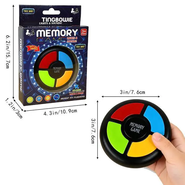 Alt view image 3 of 5 - Memory Game Handheld Electronic Toy, Color Memorizing with Lights and Sounds