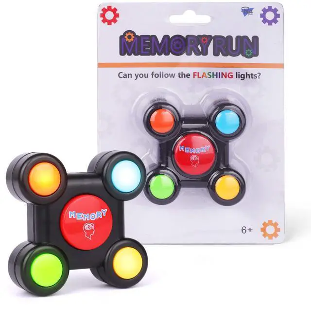 Main image of Memory Run - Electronic Memory Handheld Game with Lights - Competitive Maze Challenge Gameplay -Cognitive Developmental Brain Teaser Puzzle Toy - Kids Ages 6+
