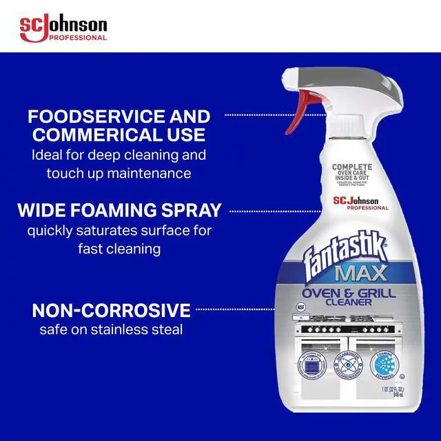 Alt view image 3 of 7 - Fantastik Max Oven & Grill Cleaner Spray, Cleans Inside and Out, 32 Fl Oz