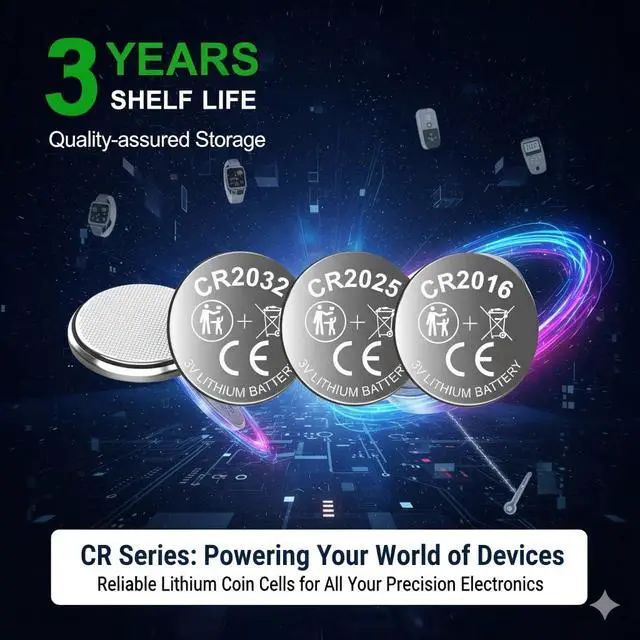 Alt view image 6 of 7 - Toyohira CR2032 Lithium 3v Coin Battery Assorted cr2025 cr2016 Battery, 16 Pack (cr2032 Batteries 8PCS, CR2025 4PCS, CR2016 4PCS), Mercury-Free,Child Safety Features,Long Lasting Power