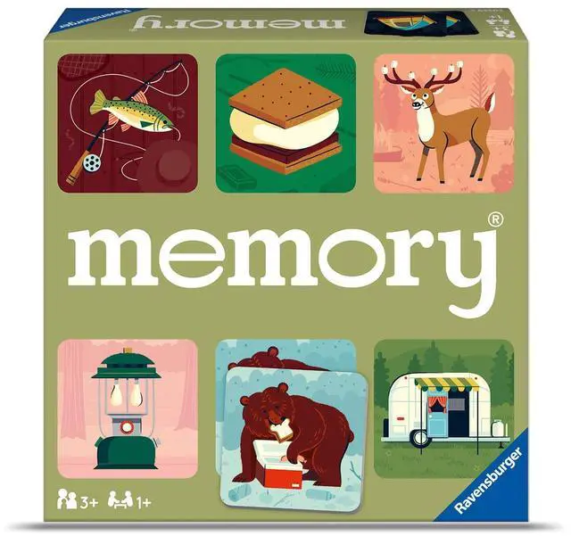 Alt view image 2 of 6 - Great Outdoors Memory Game | Fun & Fast Camping Matching Game | Ideal for Boys & Girls, Ages 3 & Up | Builds Focus, Memory & Matching Skills - 20359