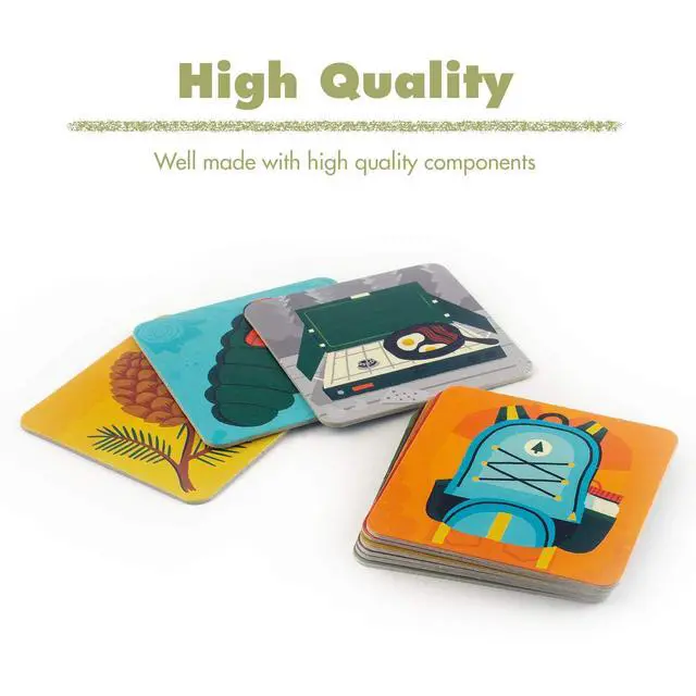 Alt view image 4 of 6 - Great Outdoors Memory Game | Fun & Fast Camping Matching Game | Ideal for Boys & Girls, Ages 3 & Up | Builds Focus, Memory & Matching Skills - 20359
