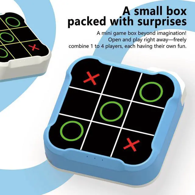 Alt view image 3 of 7 - Tic Tac Toe Bolt Game,Handheld Electric Puzzle Game Console, Board Games for Kids and Adults,Gift Ideal for Kids and Adults' Birthday(White)
