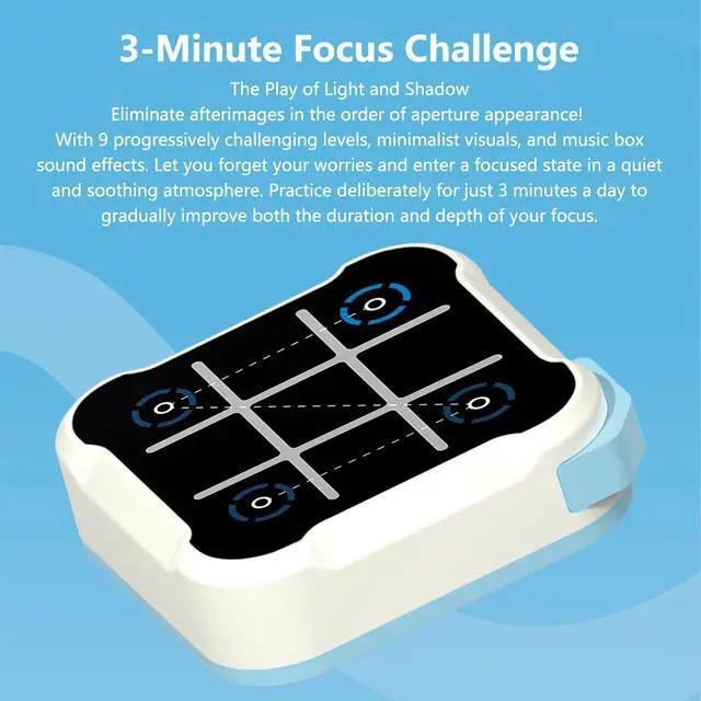 Alt view image 5 of 7 - Tic Tac Toe Bolt Game,Handheld Electric Puzzle Game Console, Board Games for Kids and Adults,Gift Ideal for Kids and Adults' Birthday(White)