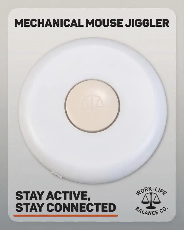 Alt view image 2 of 7 - Ultra Compact Mouse Jiggler - No USB, Undetectable Cordless Wireless Device, No Software | Mechanical Mouse Mover Keeps PC Laptop Computer Awake, Silent Automatic Wiggler for Remote Work