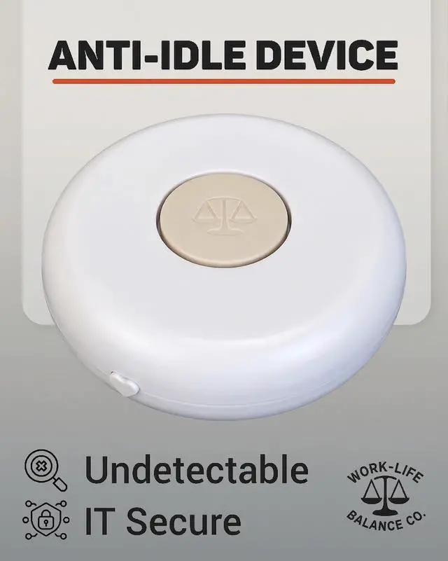 Alt view image 3 of 7 - Ultra Compact Mouse Jiggler - No USB, Undetectable Cordless Wireless Device, No Software | Mechanical Mouse Mover Keeps PC Laptop Computer Awake, Silent Automatic Wiggler for Remote Work