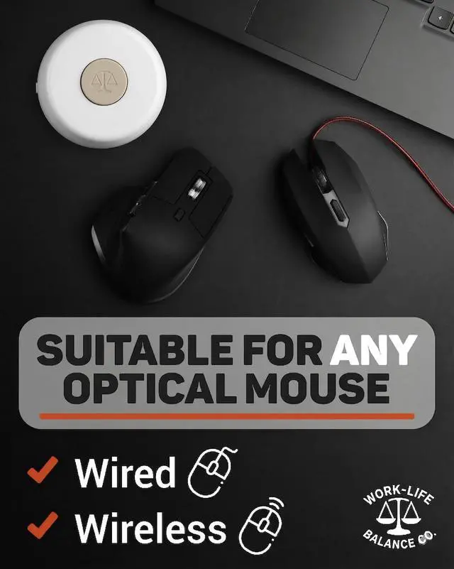 Alt view image 5 of 7 - Ultra Compact Mouse Jiggler - No USB, Undetectable Cordless Wireless Device, No Software | Mechanical Mouse Mover Keeps PC Laptop Computer Awake, Silent Automatic Wiggler for Remote Work