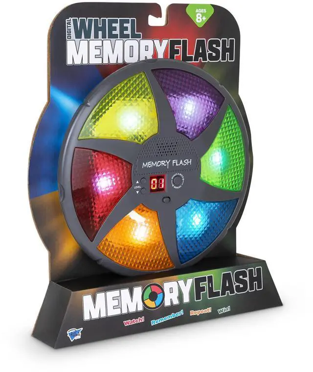 Main image of Handheld Memory Game, Kids Electronic Games, Sequence Fun for Kids with Lights & Sounds, Brain Challenge for Boys & Girls Ages 8+
