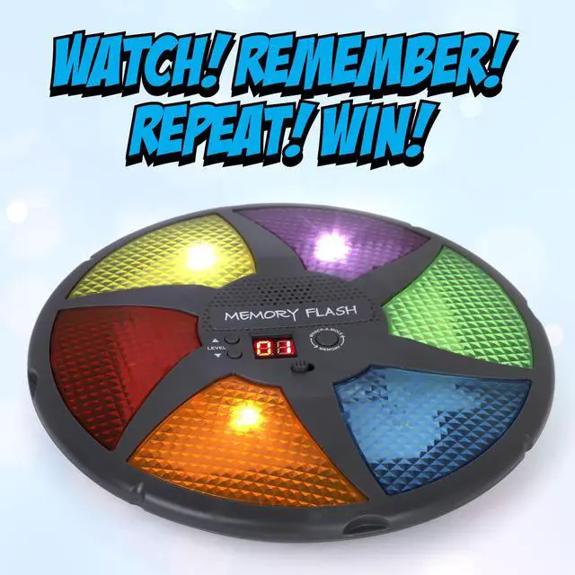 Alt view image 2 of 6 - Handheld Memory Game, Kids Electronic Games, Sequence Fun for Kids with Lights & Sounds, Brain Challenge for Boys & Girls Ages 8+