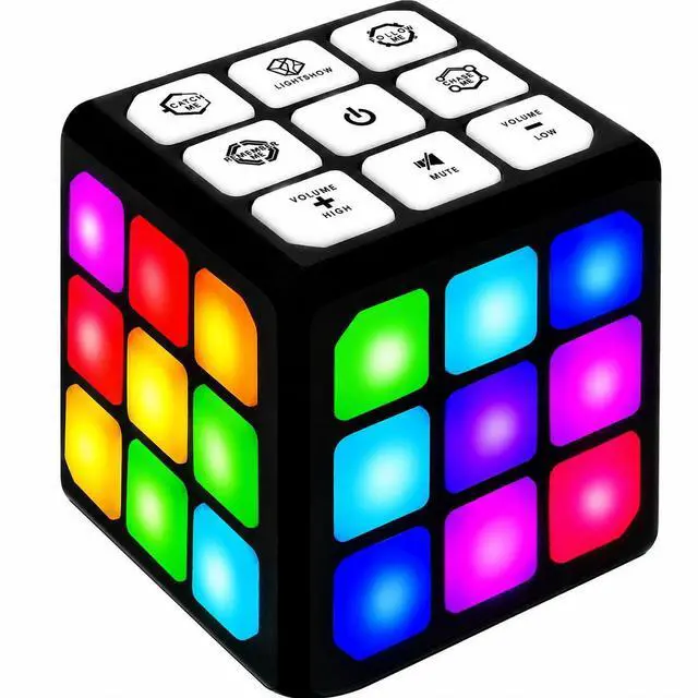 Main image of FLASHDASH Flashing Cube Electronic Memory and Brain Game - 4-in-1 Handheld Stem Toys for Kids - Cool Gadgets, Games for Boys and Girls - Fun Family Game for Kids Ages 6-12 - Educational Gift Toy