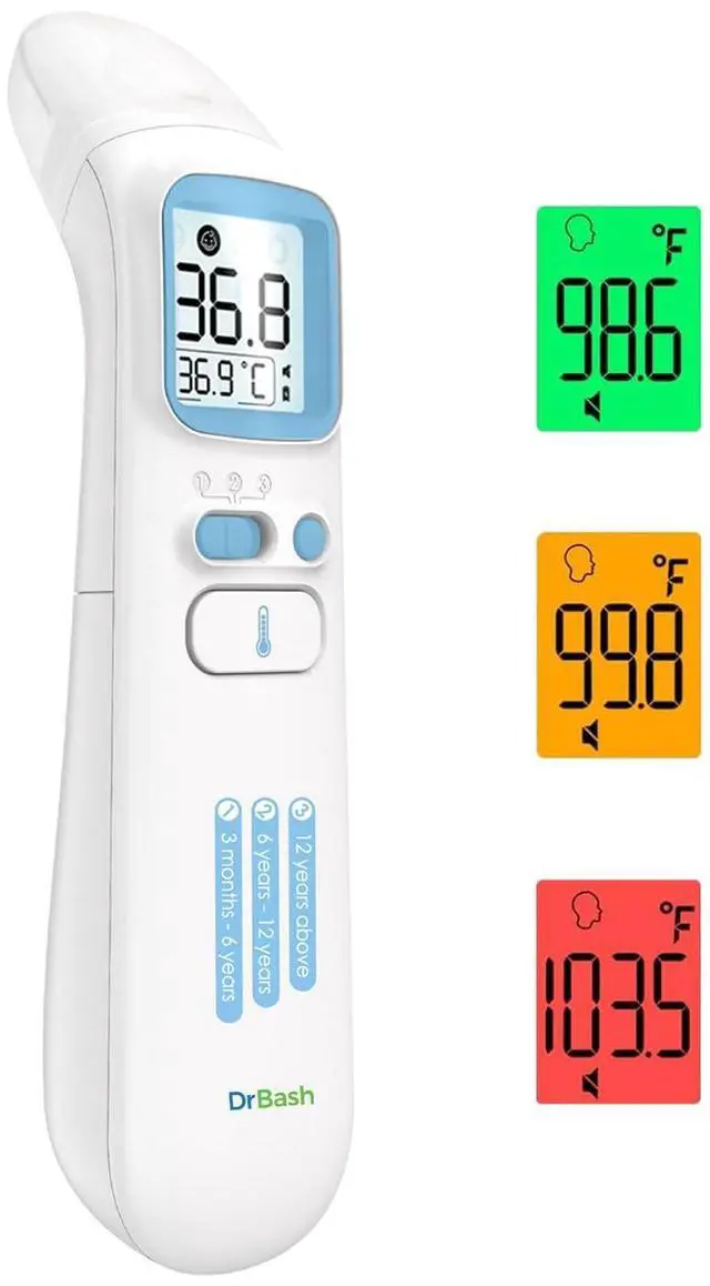Main image of 3-in-1 Baby Thermometer for Ear, Forehead & Touchless, Infrared Thermometer for Adults and Kids, Fever Digital Thermometer with Fever Alert and Memory Recall