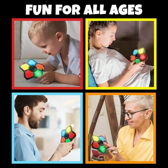 Alt view image 6 of 7 - Classic Mini Electronic Memory Game, Handheld Brain Games for Kids and Adults, Travel Toy, Ages 4-12, 1 Piece