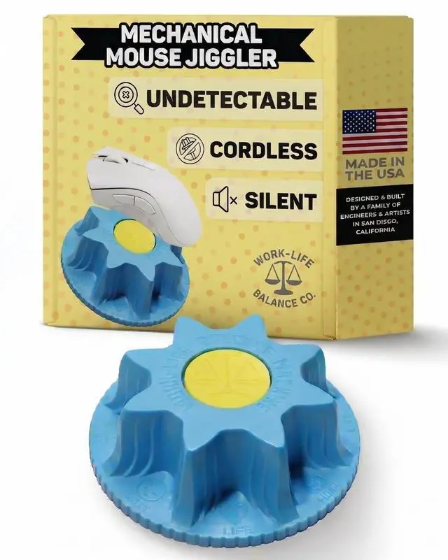 Main image of Mechanical Mouse Jiggler, No USB, Cordless, Silent Undetectable Mouse Mover