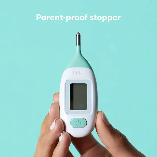 Alt view image 3 of 6 - Baby Rectal Thermometer for Babies, Digital Fever Thermometer for Babies, Newborns & Infants, Quick & Accurate Temperature Check, Water Resistant, Clear Case, Memory Holds Last 10 Readings