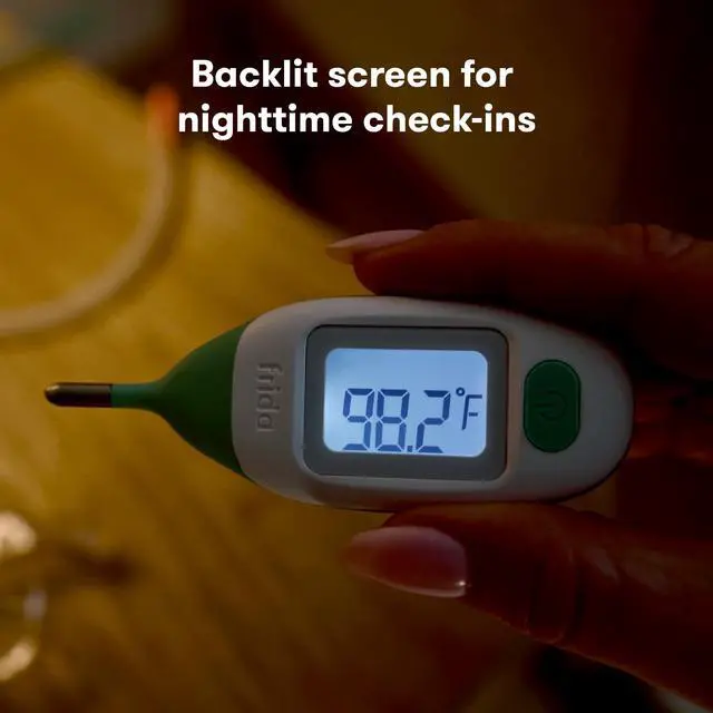 Alt view image 5 of 6 - Baby Rectal Thermometer for Babies, Digital Fever Thermometer for Babies, Newborns & Infants, Quick & Accurate Temperature Check, Water Resistant, Clear Case, Memory Holds Last 10 Readings