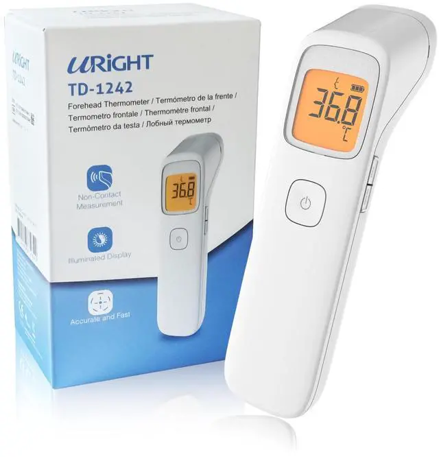 Main image of Infrared Non Contact Forehead Thermometer, Made in Taiwan, No Touch Digital Thermometer for Adult, Baby and Children