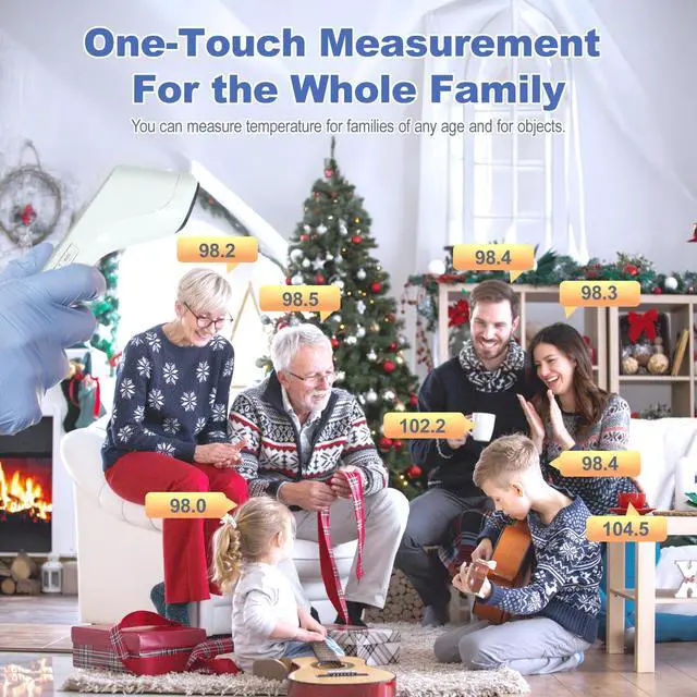 Alt view image 7 of 7 - Infrared Non Contact Forehead Thermometer, Made in Taiwan, No Touch Digital Thermometer for Adult, Baby and Children