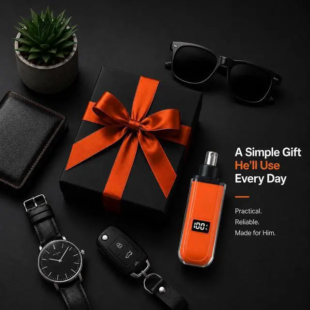 Alt view image 5 of 7 - Electric Nose Hair Trimmer for Men Women, Rechargeable Mini Travel Trimmer for Nose and Ear Hair Clippers Portable Trimming with LED Display, Gift Choice