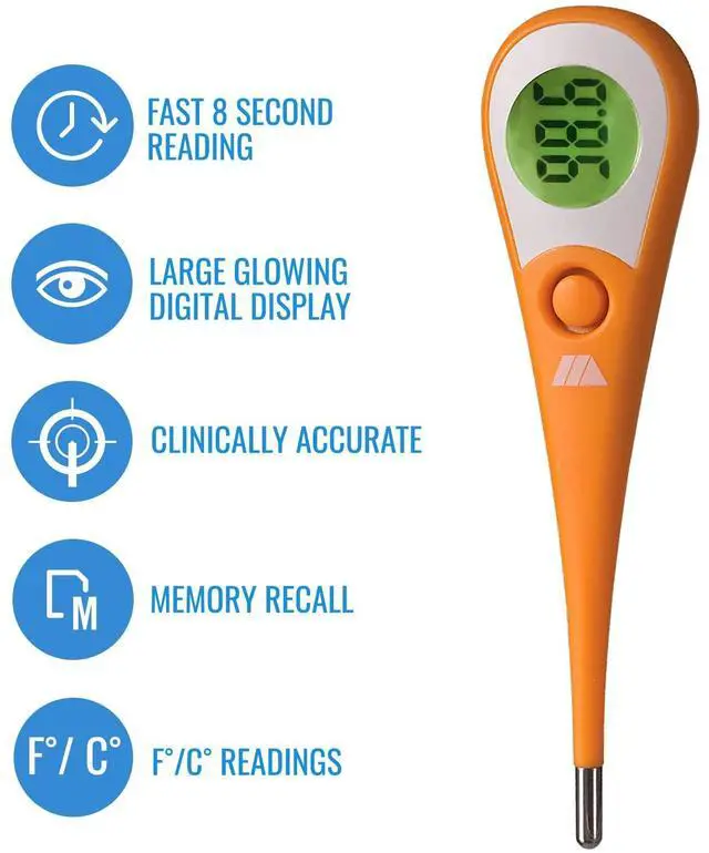 Alt view image 3 of 7 - DMI 8-Second Ultra Premium Digital Thermometer