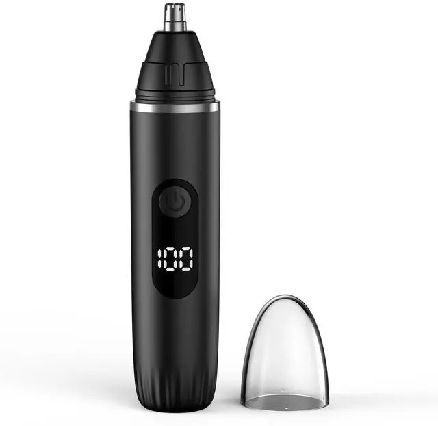 Main image of Nose Hair Trimmer Professional Painless Eyebrow Trimmer Powerful Motor and Edge Blades for Smoother Cutting (Black)