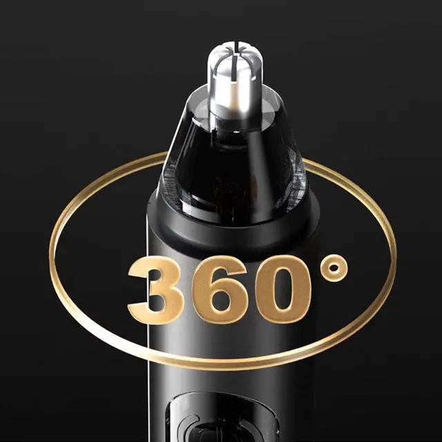 Alt view image 7 of 7 - Ear and Nose Hair Trimmer Clipper for Men Women, USB Rechargeable Professional Painless Eyebrow & Facial & Ear & Nose Hair Trimmer, LED Display Dual Edge Blades for Easy Cleansing