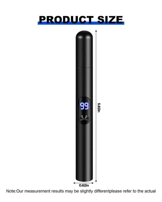 Alt view image 2 of 7 - Nose and Ear Trimmer for Men,Nose Hair Trimmer,Type-C Rechargeable Nose Trimmer Grooming Clipper with Led Power Display,Portable Nose Trimmer Grooming Kit