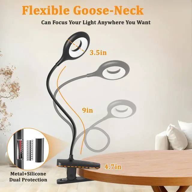 Alt view image 3 of 7 - Rechargeable Clip on Light with Large Clamp