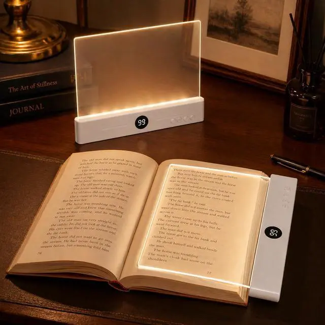 Main image of 30 LED Book Light for Reading at Night in Bed, Rechargeable Book Page Light, 3 Color Temperatures, Stepless Dimming, 1-99 Min Timer, 2-in-1 Reading Light Light & Night Light, Gift for Readers White