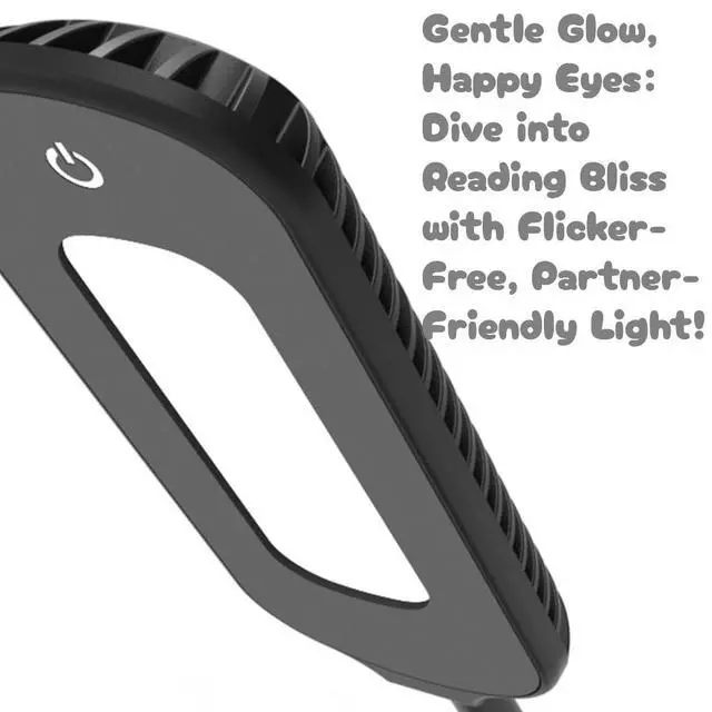 Alt view image 7 of 7 - Book Light, 12 LED USB Rechargeable Reading Lamp with 3-Level Brightness for Eye Protection - Ideal for Night Reading