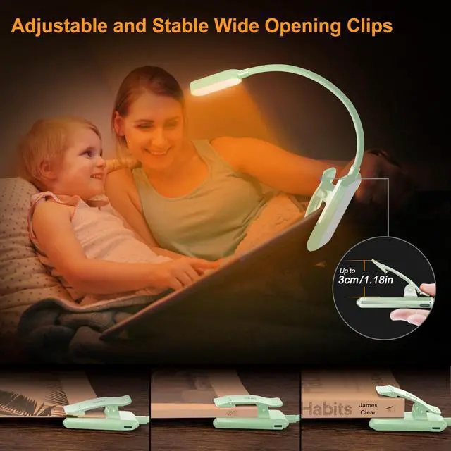 Alt view image 5 of 7 - 16 LED Rechargeable Book Light for Reading in Bed