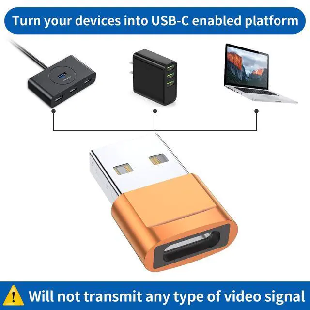 Alt view image 2 of 7 - USB C Female to USB Male Adapter (4-Pack),Type C to USB A Charger Cable Adapter for iPhone 11 12 13 14 15 Plus Pro Max,Samsung Galaxy Note 20 S24 S23 Ultra,iPad Air 4 5 Mini 6 AirPods,Google Pixel XL